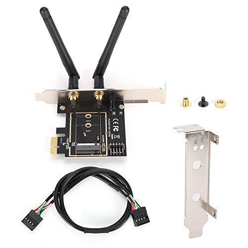 Kafuty-1 PCI-E 1X to KEY A-E Adapter Card, PCI-E to NGFF M.2 WIFI Wireless Module Adapter, KEY A-E Network Expansion Card, for WINXP, WIN7, WIN8, WIN10, LINUX System