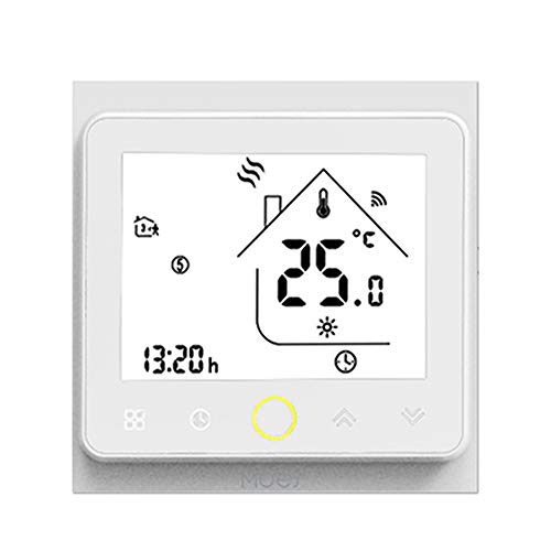 Preisvergleich Produktbild Gecheer ZigBee Intelligenter Thermostat Programmierbarer Temperaturregler ZigBee Hub Erforderlich Smart Life Tuya APP-Fernbedienung Kompatibel mit Alexa Google Home Voice Control