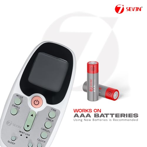 Image of 7SEVEN Compatible with Voltas AC Remote Control R09D /BGCE Model 3 Suitable for 1 | 1.5 | 2 Ton Split and Window Air Conditioner - Match Each Key by Key Exactly with existing AC Remotes Function