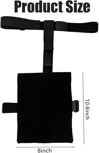 Miniatura 2 de Juego de 2 fundas para bolsas de drenaje urinario, soporte para bolsa de pierna de catéter, dispositivo de estabilización de catéter, funda para