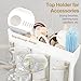 GoMaihe Baby Bottle Drying Rack: Space Saving Vertical Bottle Dryer Holder - Baby Accessories Storage Stand Organize Brushes Pacifiers on Countertop - BPA-Free - Beige