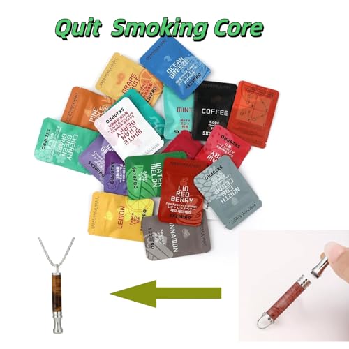 6pcs Fruit flavors cores to quit smoking,Breathe Free Necklace Classic Shift, Anxiety & Stress Relief Breath Tool for Meditation, Mindfulness and Relaxation,Gift for her and him,Yoga therapy tool - Image 5