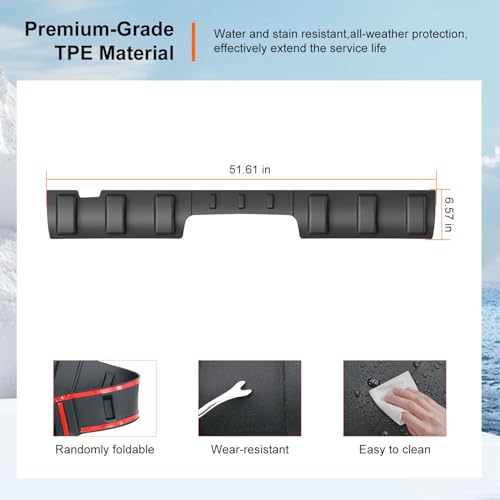 Image of powoq Rear Roof Protector Compatible with 2009-2018 Dodge RAM 1500 Truck Cab Roof Protector Replacement for 2009-2018 Dodge RAM 1500 Accessories
