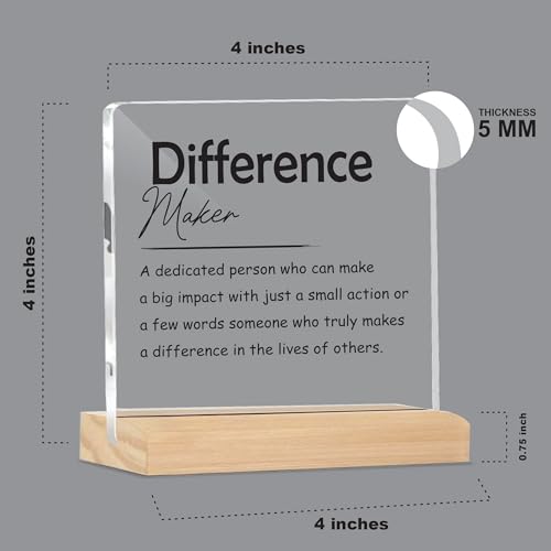 Image of Giftplease Mentor Plaque with Wooden Stand Personalized Gift for Mentor, Coach, Teacher, Appreciation Keepsake, Clear Desk Decor, Inspirational Thank You Gift, Office Table Display MP 77