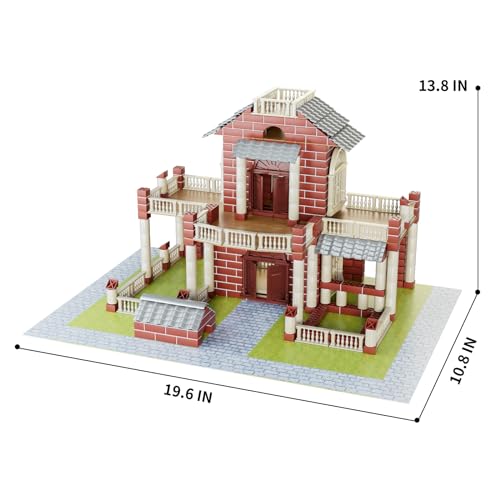 image for Lucky Doug House Building Set for Kids, 602+ Building Blocks, STEM Bui
