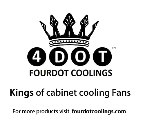 Image of Fourdot 120mm 5Inch Cabinet Cooling Fan 12V Model 12038 (Molex SMPS Connector)