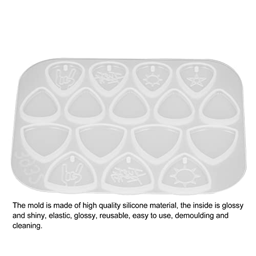 Qcwwy Médiators de Guitare Bricolage, Médiator de Guitare en Celluloïd Polyvalent Réutilisable de Moule en Silicone… - Les Beatles, Paul McCartney, John Lennon, RIngo Starr, George Harrison Qcwwy Médiators de Guitare Bricolage, Médiator de Guitare en Celluloïd Polyvalent Réutilisable de Moule en Silicone… – Image 3