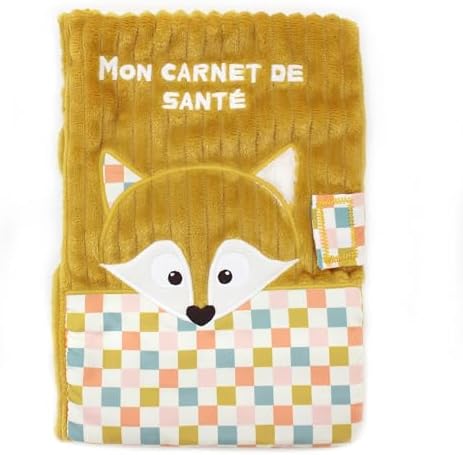LES DÉGLINGOS Protège Carnet de Santé Cyranos le Renard, Jaune Mo...