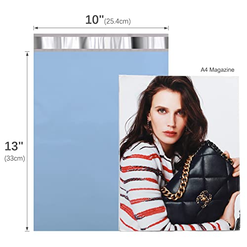 Image of Metronic Poly Mailers 10x13 300 Pcs, Small Shipping Bags for Clothes, Shipping Envelopes for Small Business, Strong Adhensive Mailing Bags, Haze Blue