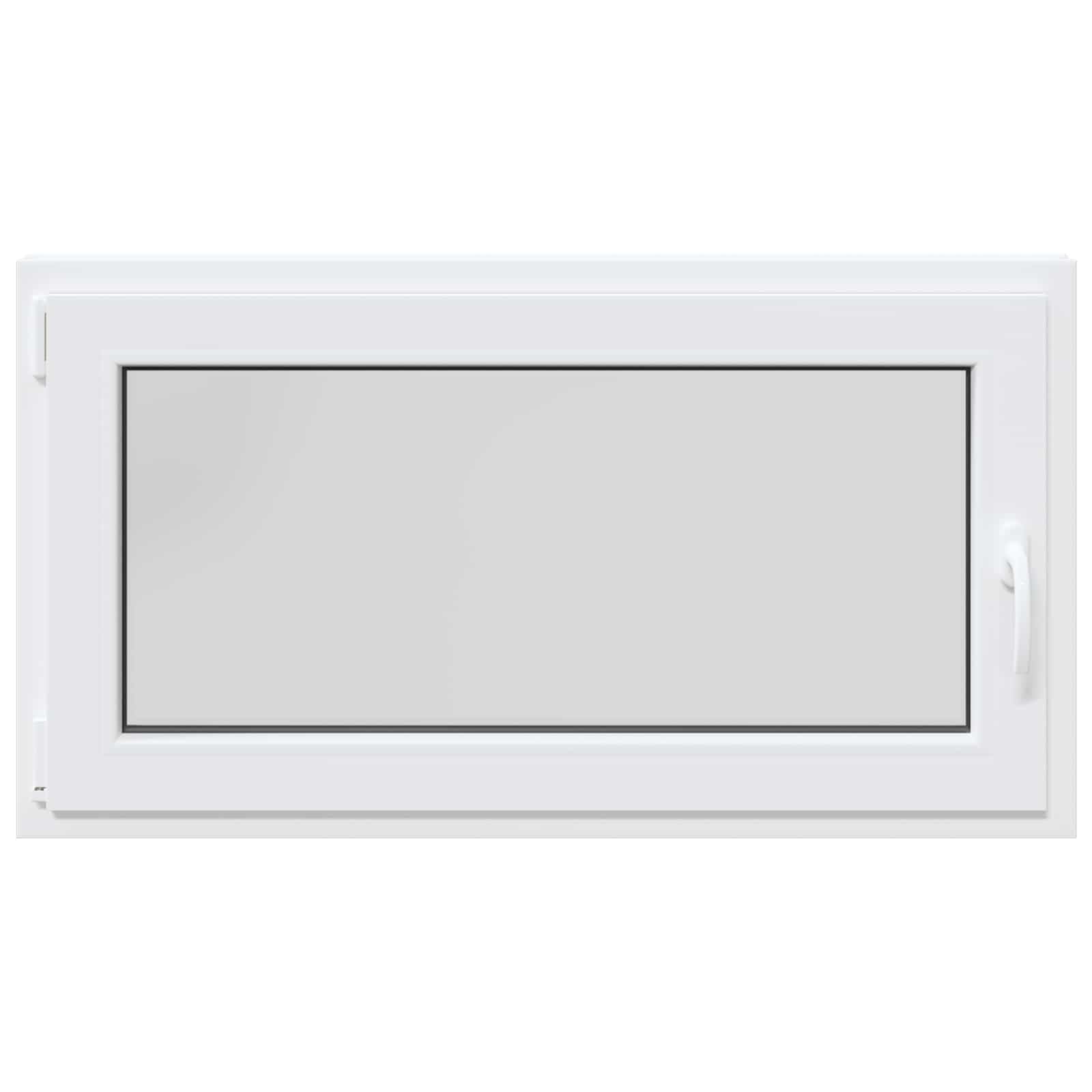 vidaXL Fenêtre de sous-sol RISOR 110 x 60 cm PVC et verre Blanc, Sous-sol, Isolation thermique moderne et durable pour fenêtres, accessoires en verre PVC insonorisés