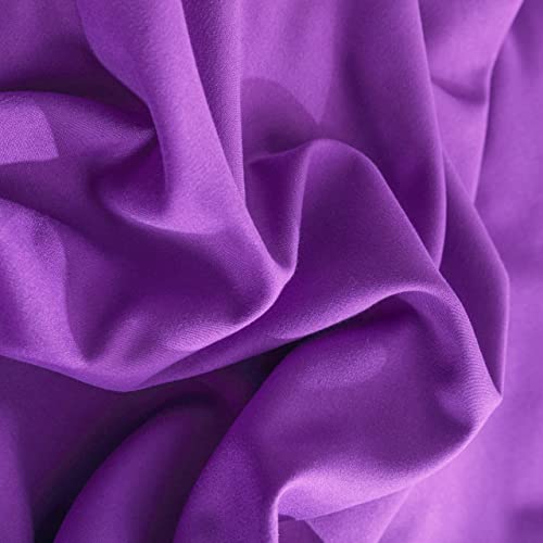 Image of NTBAY Queen Duvet Cover Set, 1 Duvet Cover and 2 Pillow Shams, Soft Brushed Microfiber Comforter Cover with Zipper Closure, Purple