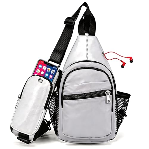 Image of JENAGREEN Waterproof Sling Backpack Crossbody Sling Bag for Women Men, Multipurpose Travel Hiking Adjustable Chest Bag Casual Daypack