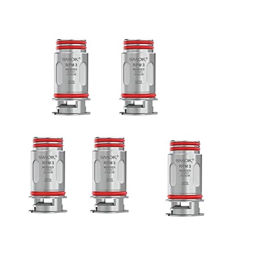 Smok RPM3 Meshed coil 0.15ohm (DL, 40-80W) Fit for SMOK RPM 5 & RPM 5 Pro Kit Vape 5 pcs No nicotine (Smok RPM3 Meshed coil 0.15ohm 5pcs)