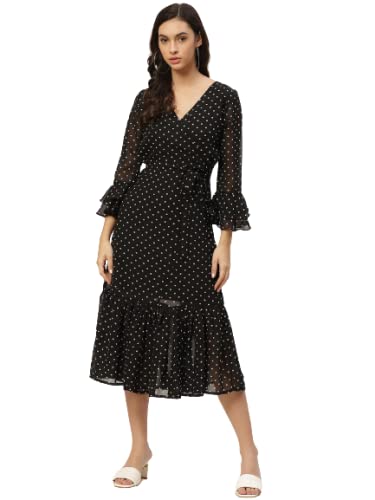 Image of Wisstler Women MIDI Dress with Lining Fashion Length