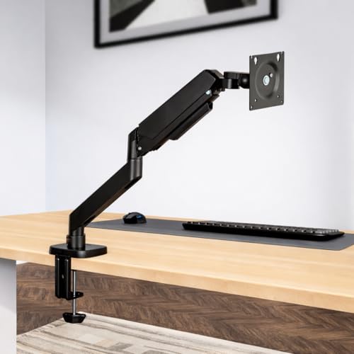 Image of ErgoYou Premium Gas Spring Heavy Duty Adjustable Monitor Arm Stand - for 13 inch-49 inch Screens - 20kgs Capacity - VESA Compliant - Clamp & Grommet Mount - 360 Rotation - G5 Series - 2 Year Warranty