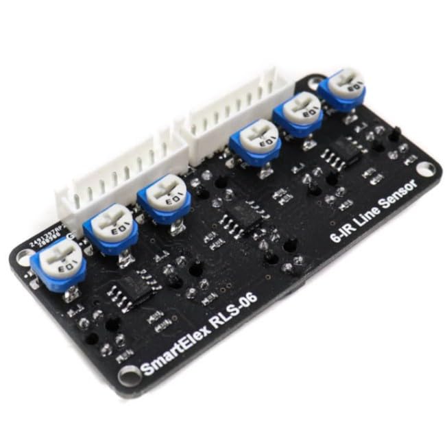 SmartElex RLS-06 Analog & Digital 6 IR Line Sensor Array with Potentiometer-image-2