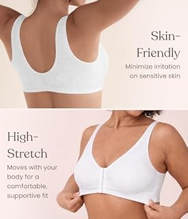 Carole Martin Full-Freedom Comfort Bra Wireless Front Closure Style 7218 - White 36