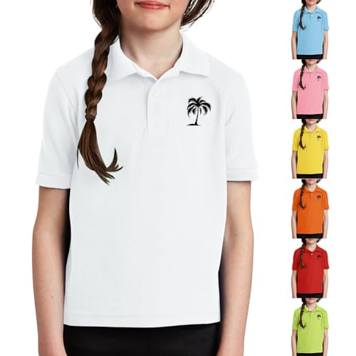 Boys Girls Children's 𝐏𝐨𝐥𝐨 T-Shirt Short Sleeve Lapel Neck Button Up, Summer Casual Sporty Breathable Tops Outfit2