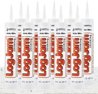 Sashco LJC29TN Log Jam Chinking Caulk, 29oz Cartirdge, Tan (Case of 10)