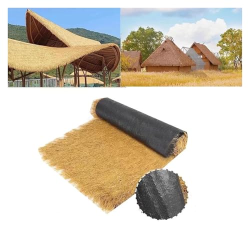 Paja sintética para techos de bares tiki y piscinas: rollo impermeable exterior 2
