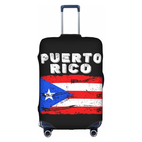 Travel Luggage Cover Puerto Rico Flag Fashion Washable Baggage Suitcase Protector Fit For Luggage Small