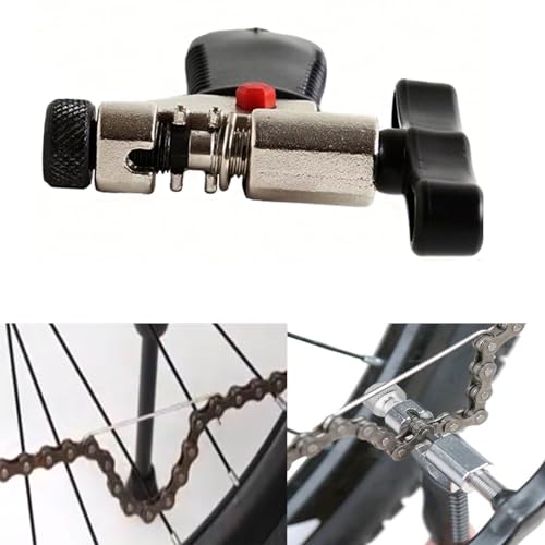 Bike Chain Repair & Maintenance Tools Kits:Bike Link Plier + Chain Breaker Splitter Tool+Chain Checker+3 Pairs Bicycle Missing Links+Chaingang Cleaning Brush,for Repair & Cleaning Maintenance Solution - Thumbnail 2