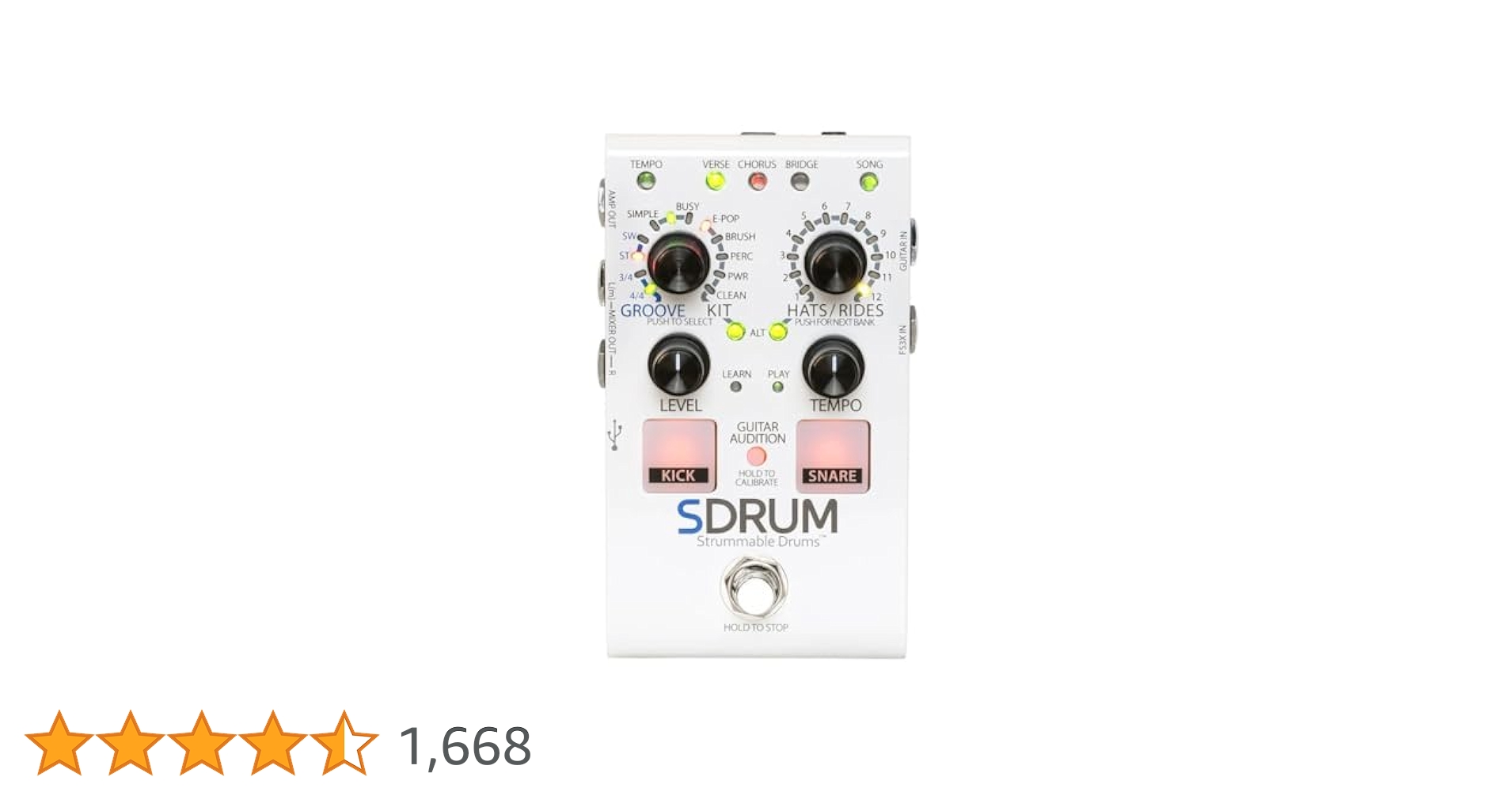【未使用】 Digitech SDRUM Strummable Drums Digitech SDRUM Strummable Drums – United States