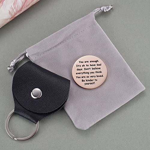 Presente Little Pocket Hug Token - You are Enough Positive Affirmations presente de lembrete diário,
