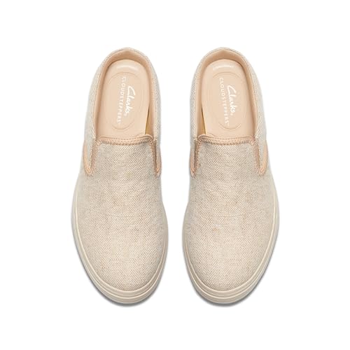 Clarks CloudSteppers Women's Audreigh Cove, Natural Textile, 5 Medium US - image 7