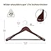 Coat Hanger 8-Pack, MEQUTION Wood Hangers Trouser Hangers Extra Wide Shoulder Wooden Hangers for Heavy Coat, Sweater, Skirt, Suit, Pants, Retro Finish (Cherry)