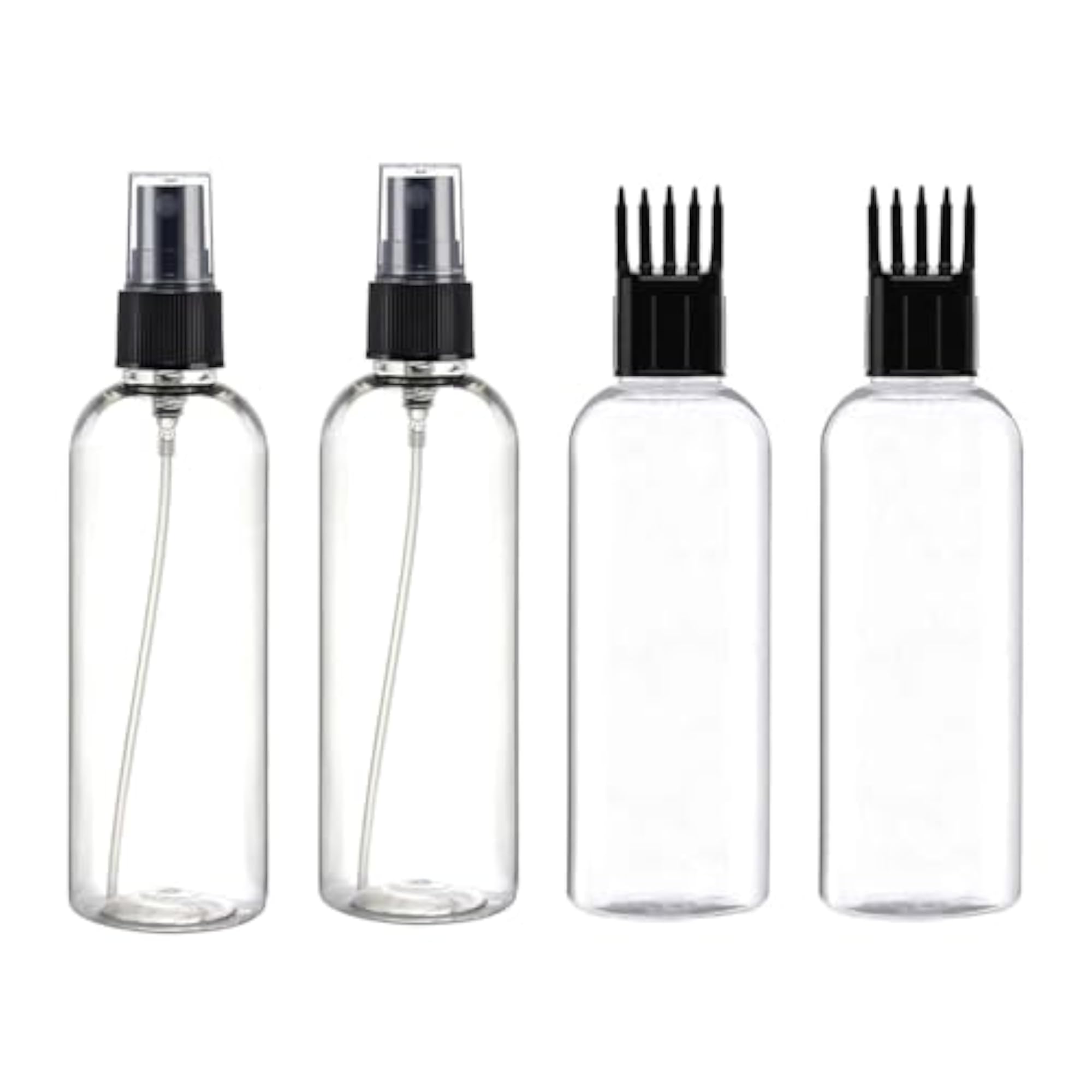 Combo Of 100ml Clear Plastic Empty Fine Mist Spray Bottles
