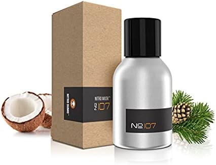 Original Nitro Musk version of A&F Fierce, No. 107, 1.5oz of Pure Concentrated Oil Cologne, Cologne for Men, Ingeniously Crafted Using the Finest Ingredients by Musk & Hustle in the U.S.