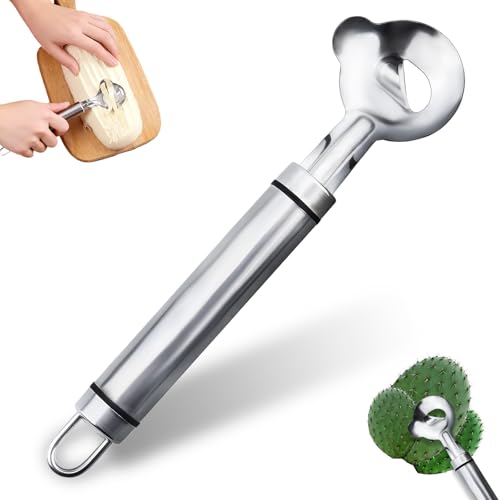 Cactus Peeler Tool, Cactus Peeler Spoon, Long Handle Knife with Hole, Kitchen Gadget Accessories