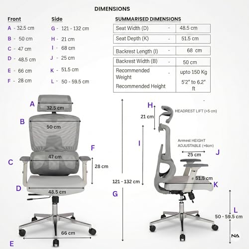 Image of Ventus Pro Ergonomic Office Chair for Work | Multi-Lock Synchro Tilt Mechanism | 5 Year Warranty | 3D Armrest | Fixed Curve Lumbar | Black (Ventus Pro, Grey - 3D Arms, with Seat Slider)