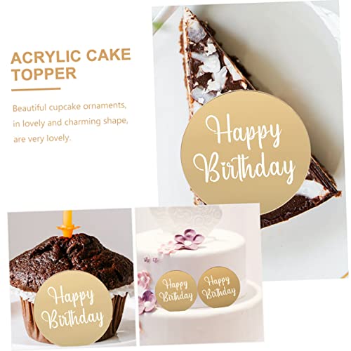 MAGICLULU 100 Pçs Cupcake Decoração De Bolo De Aniversário Para Crianças Enfeites De Espelho Para Pr