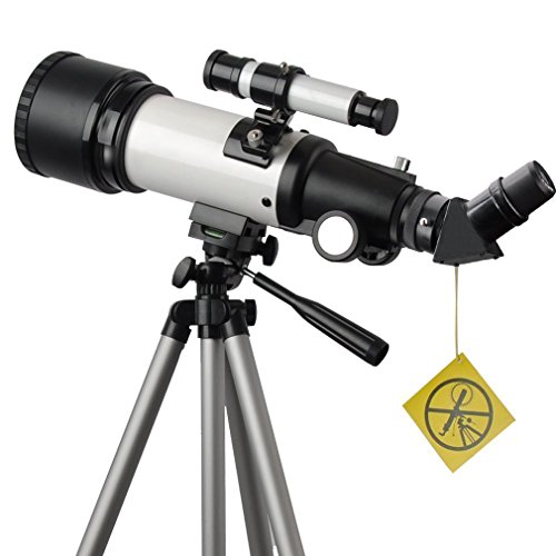 Telescope 70mm Apeture 400mm AZ Refractor Scope- Travel Scope for Kids and Beginners with Backpack, Tripod and Smartphone Adapter to View Moon and Planet - Thumbnail 2