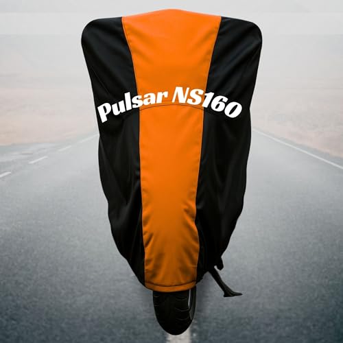 Image of Motorcycle Bike Body Cover for Outdoor Use - Heavy Fabric Water Resistant Two Wheeler Cover with UV, Dust & Rain Protection Compatible for Pulsar NS160