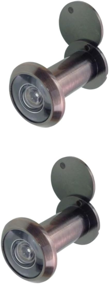 Mipcase 2pcs Door Peep Hole Camera Ring Peephole Wide Angle Home Security Viewer