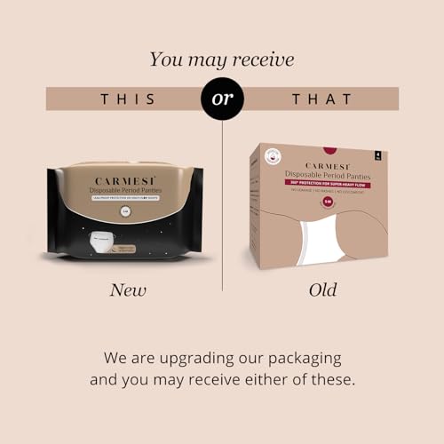 Carmesi Disposable Period Panties for Women - Pack of 4 (XL-XXL) | 360° Protection for Super Heavy Flow | Leak Proof & No Rashes | Maternity Panties | All Night Protection |... - Image 2