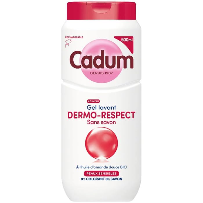 CADUM Dermo-respect Gel douche sans savon à l'huile d'amande douce bio 500 ml