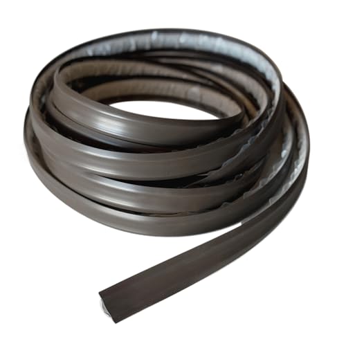 Image of InstaTrim Peel & Stick Flexible Caulk Tape & Trim, Easy to use, self-Adhesive, Caulk sealant for Floors, Doors, Windows, counters, tubs and More - Made in USA, 3 /4 inch x 10 feet, Bronze | Bronze 3 /4 in x 10 ft self-adhesive trim seals gaps around tubs, sinks, counters, tile and floors.