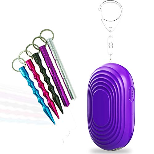 6 Pack Personal Alarm Keychain Safe Sound 130 dB Self Defense SOS Device