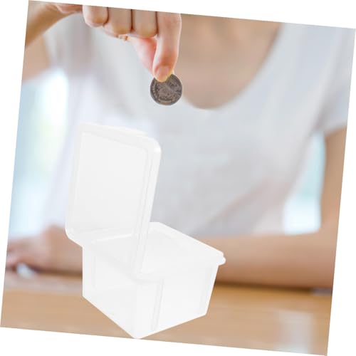 Caja plástica para coleccionar monedas 2 piezas miniatura 3