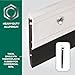 M-D Building Products 69604 All-Season Door Sweep, Heavy Duty Aluminum, Ideal for Residential & Commercial Use, Easy Installation with Heavy Rubber Seal, Ensure Comfort and Security (48 Inch, Silver)