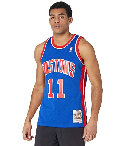 Mitchell & Ness NBA Swingman Road Jersey Pistons 88 Isiah Thomas Royal LG