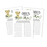 ♡a___ya.mi♡ Inkdotpot Set of 50 Baby ShoweráWord ScrambleáGame Cards It