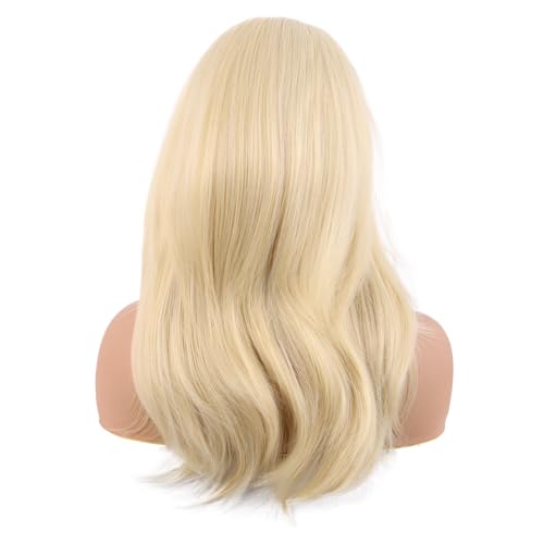 Image of MapofBeauty 20 Inch /50 cm Long Layered With Bangs Straight Synthetic fiber Shoulder Length Hair Party Wig (Mixed Gold)