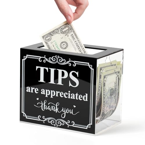 Lesnala Acrylic Tip Jar