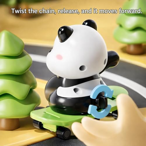 Image of Panda Wind Up Toy with Rolling | Cute Wobbling Panda Toy | Roly Poly Toys for Babies | Infant Interactive & Educational Toys for Toddlers 1-3 Years | Home Decor & Gift (Rolling Panda)