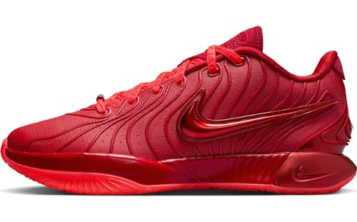 Nike Lebron XXI Basketball Shoes (HF5951-600, Bright Crimson/Gym Red) Size 12